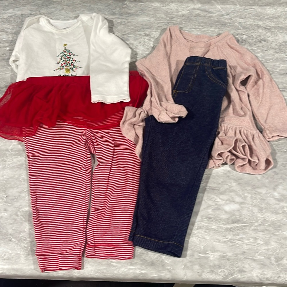 2 long sleeve pant outfits. 12 month